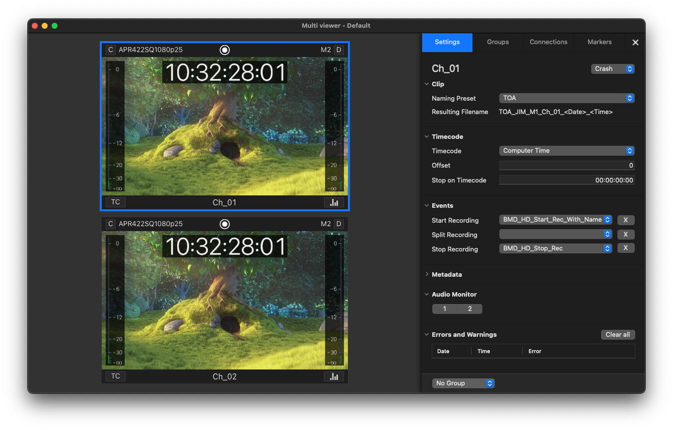 BMD HyperDeck Event Presets v.6.0 screenshot 14