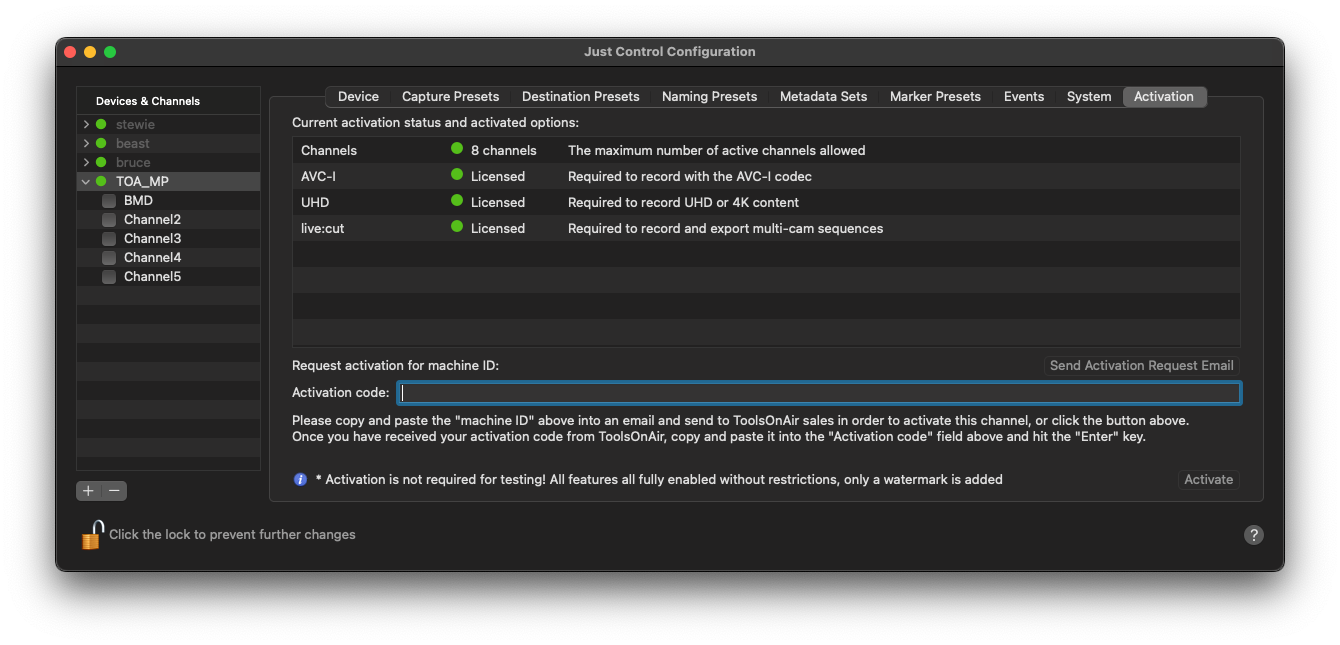 Live Cut Activation v.6.1 screenshot