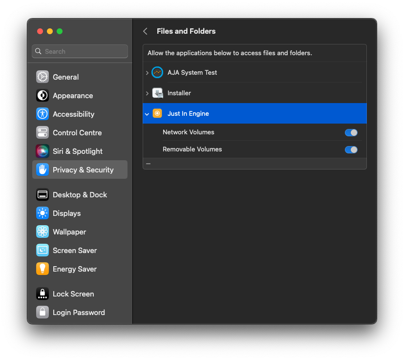 macOS Configuration (macOS Ventura or higher) v.6.2 screenshot 6