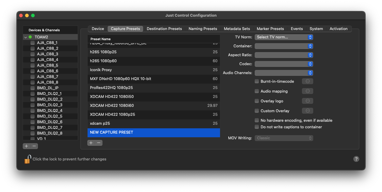 Capture Presets v.6.2 screenshot 4