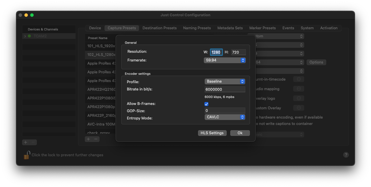 HLS Output v.6.2 screenshot 2