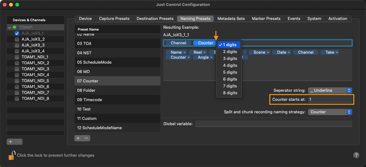 Naming Presets v.6.2 screenshot 13