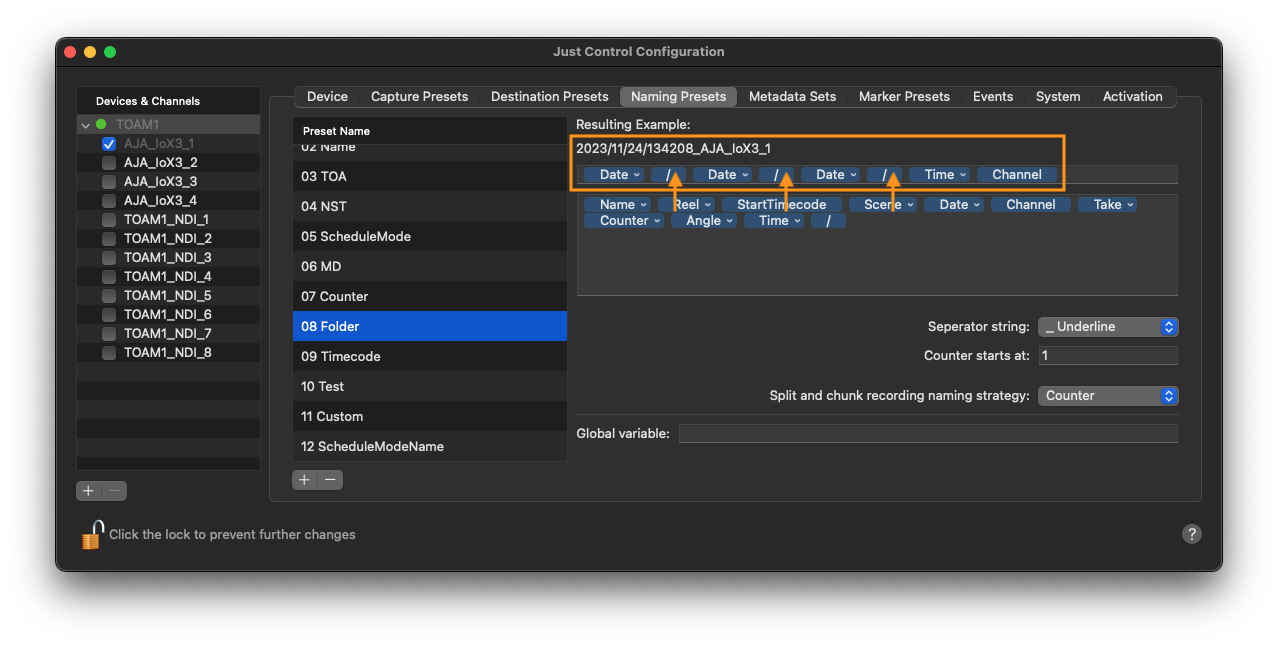 Naming Presets v.6.2 screenshot 16