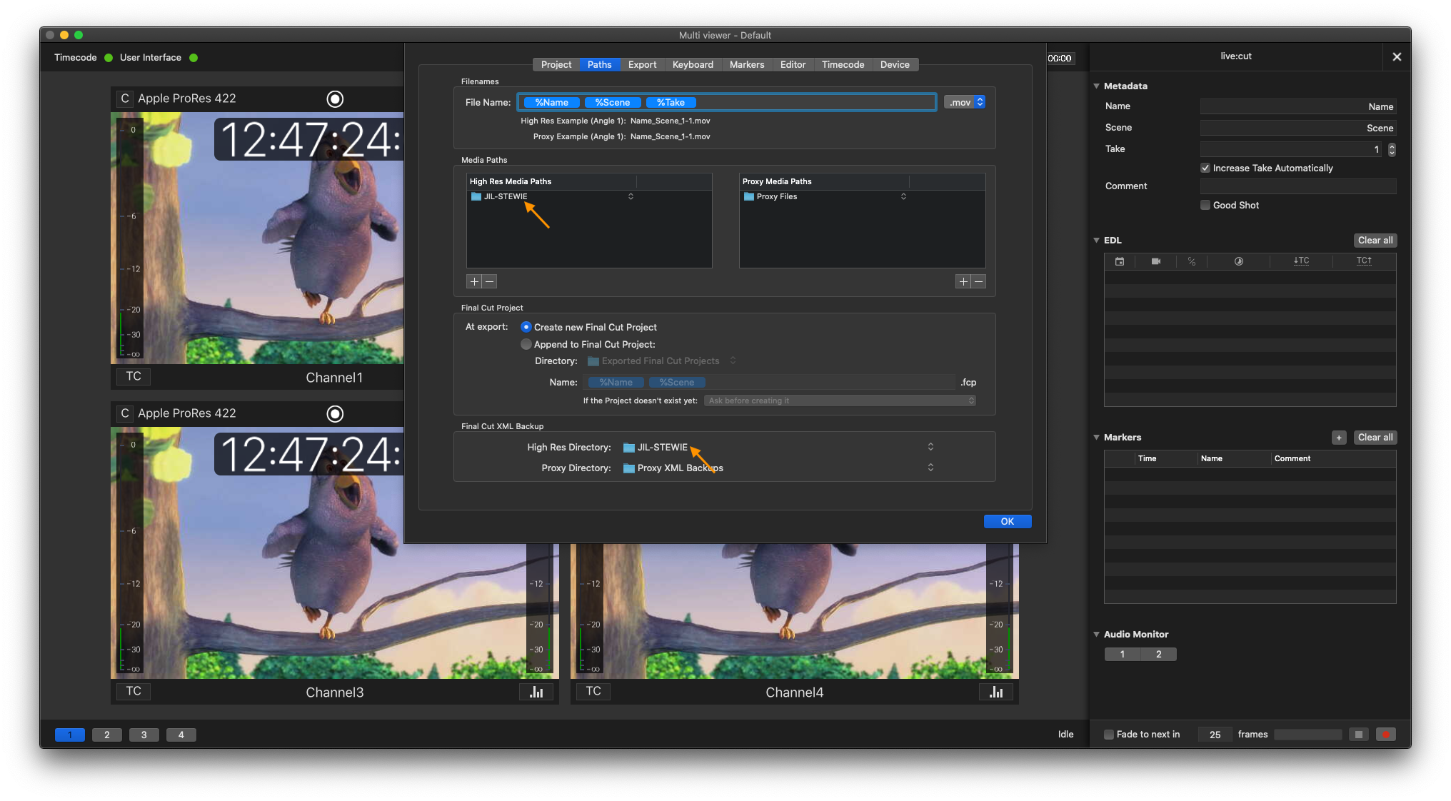 Start a Multicam Recording v.6.2 screenshot 2