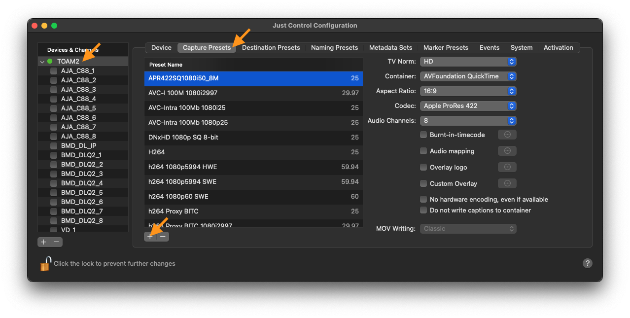Capture Presets v.6.5 screenshot 2