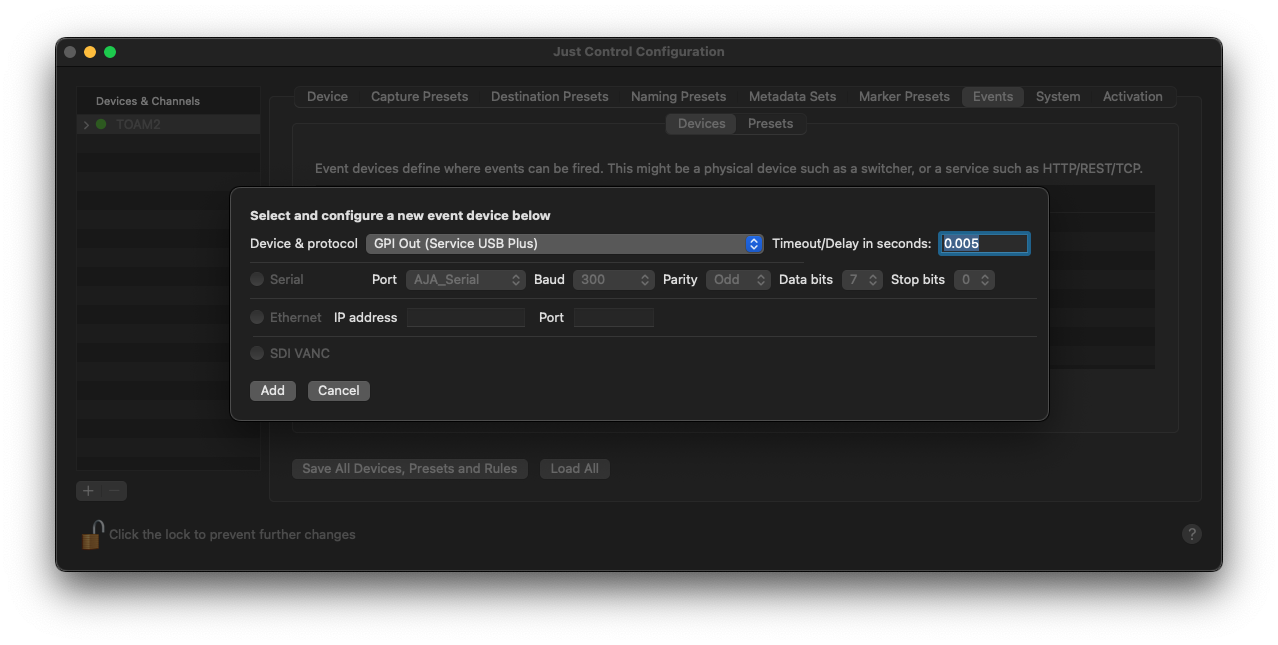 GPI Out (Service USB Plus) - Deprecated v.6.5 screenshot 1