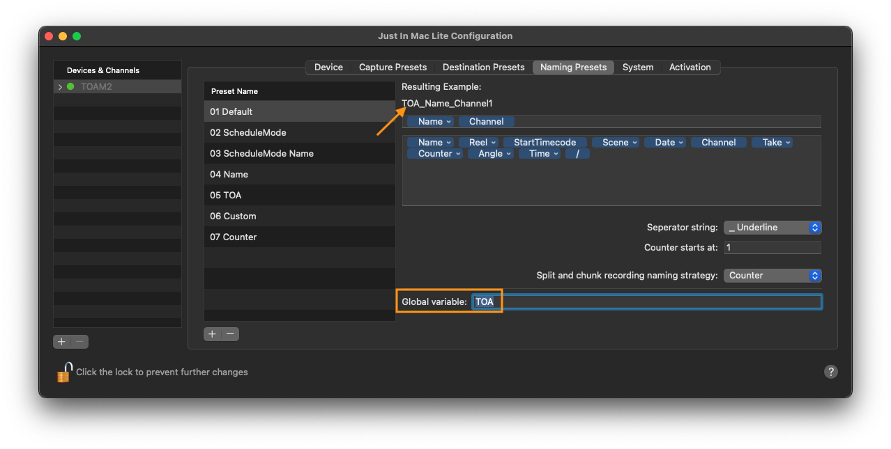 Naming Presets v.2025.1 screenshot 15