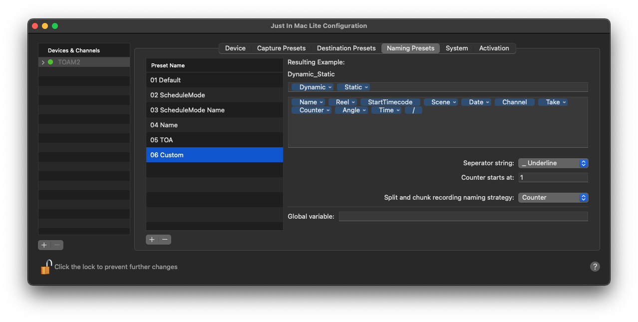 Naming Presets v.2025.1 screenshot 14
