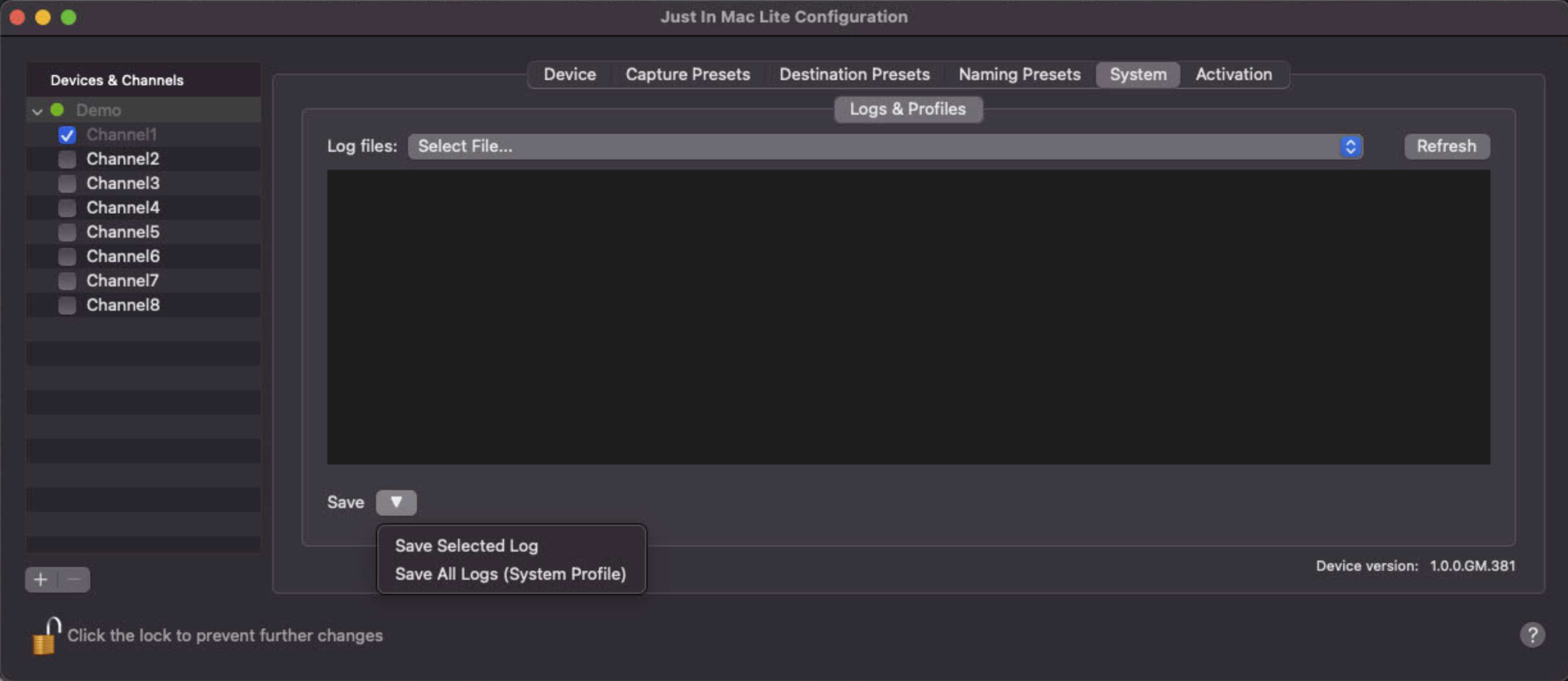 System v.2025.x screenshot 2