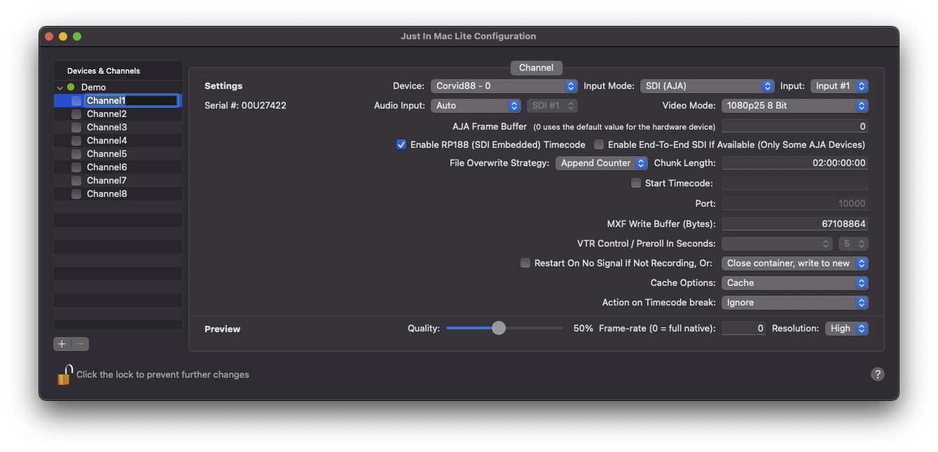 Channel Settings v.6.0 screenshot 2