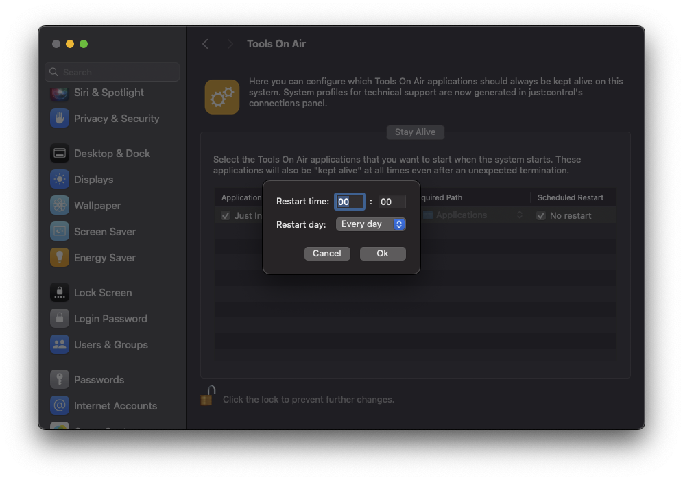 Preference Pane and Stay Alive v.6.0 screenshot 4