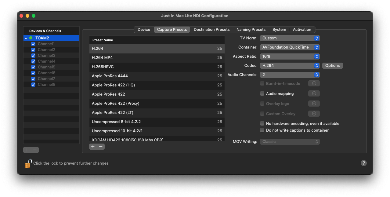 Configuration Panel v.6.x screenshot