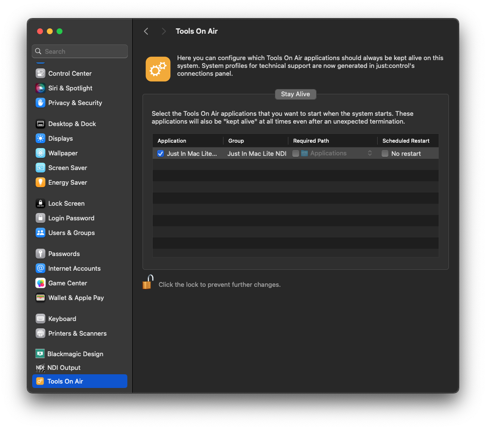 Preference Pane and Stay Alive v.6.x screenshot 2