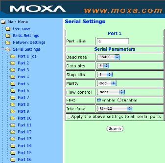8. Using Moxa NPort 5650 screenshot 1