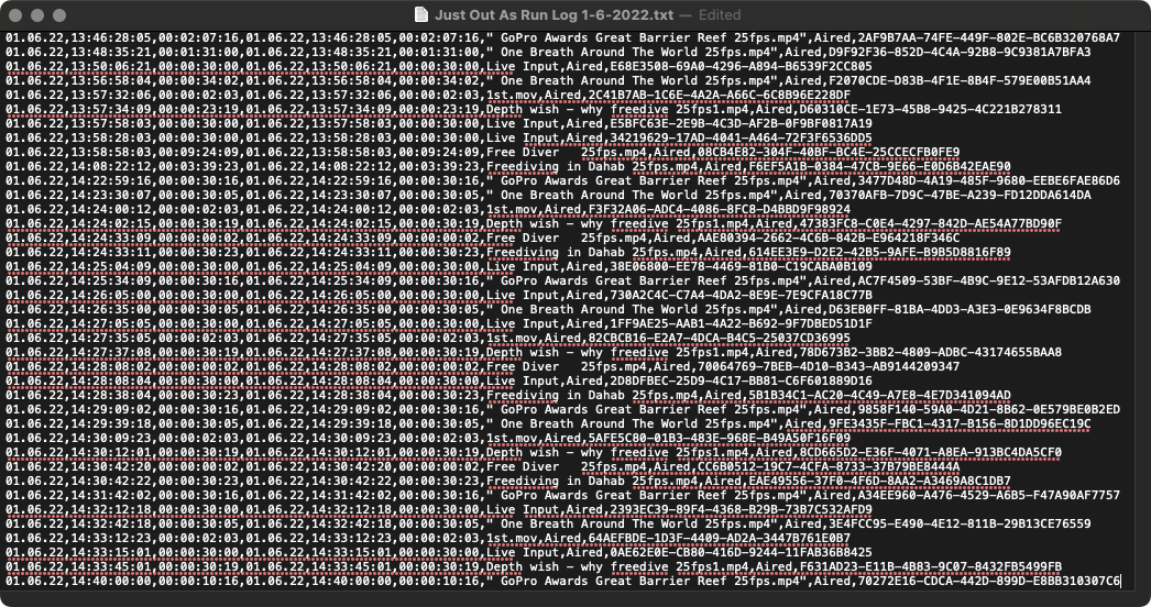 Configuring the 'As Run Log' File (v.2025.x) screenshot 1