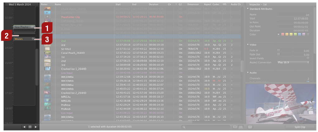 7.3 The Calendar View: Adding And Removing Playlists screenshot