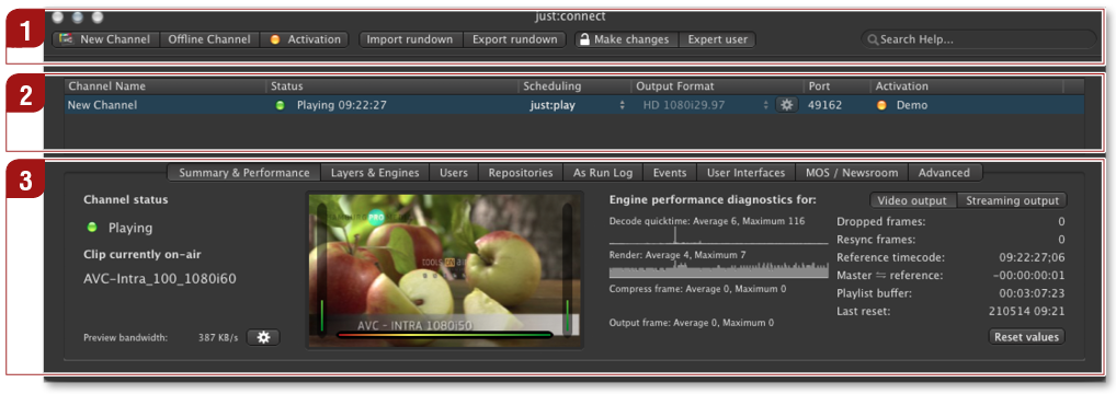 11. just:connect UI Overview screenshot 3