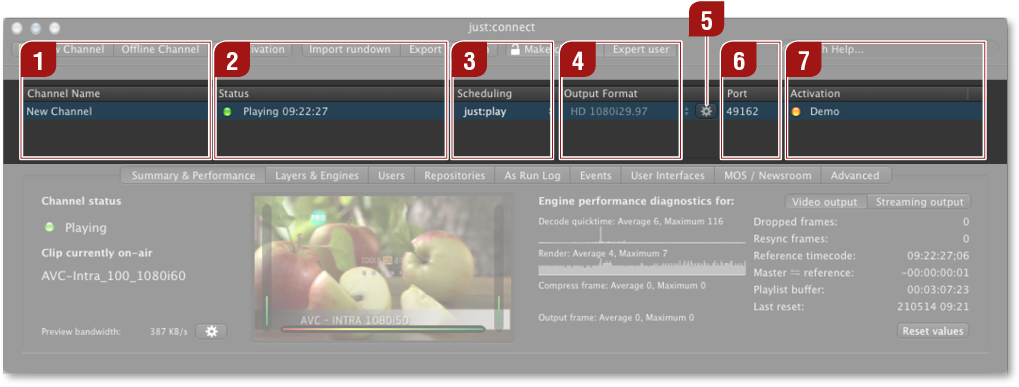 12.2 Channel View screenshot