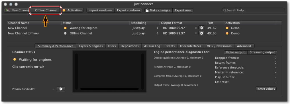 13.2 Making A New Offline Channel screenshot