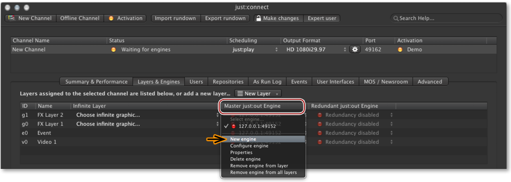 13.15 Adding A New just:out Engine screenshot 1