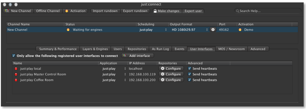 13.30 Restricting The Interfaces Which Can Connect To A Channel screenshot