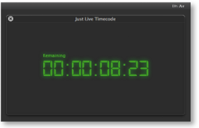 4.2 Control Area: Current Timecode Window + Channel screenshot