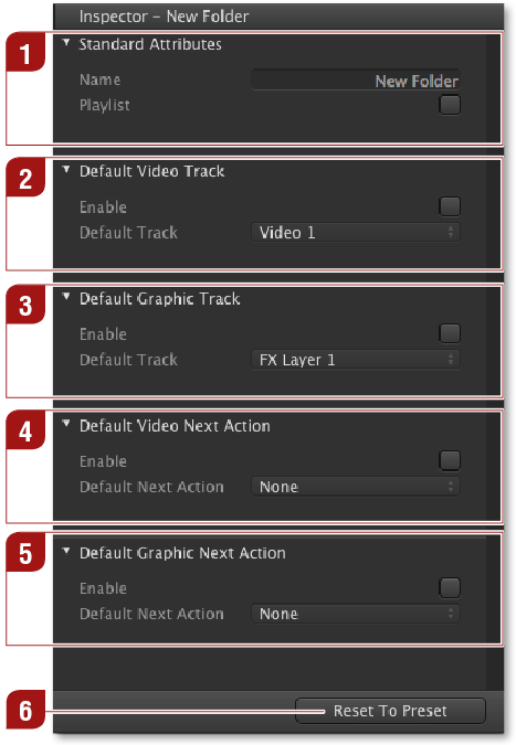 4.13 Inspector: Attributes Of A Folder screenshot