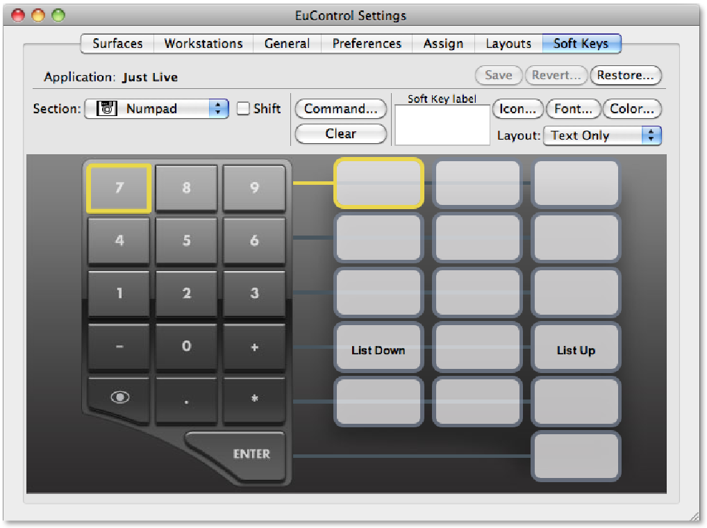 7.3 Using The Avid (Euphonix) MC Transport To Control Just Live screenshot 1