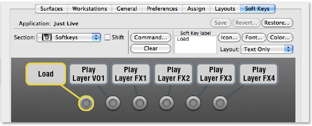 7.3 Using The Avid (Euphonix) MC Transport To Control Just Live screenshot 2