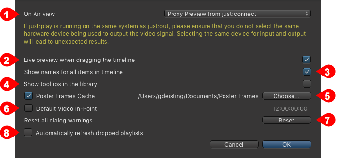 3.2 Just Play v2.0 Preferences screenshot