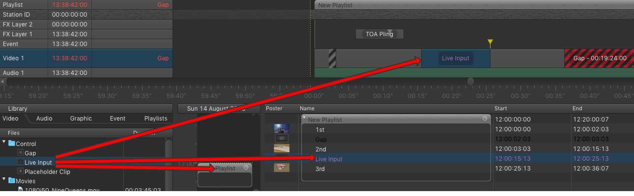 7.9 Adding A Live Event To A Playlist (v2.0) screenshot 1