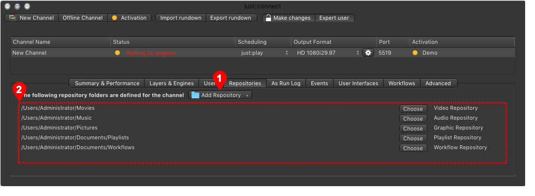 12.7 Repositories (v2.0) screenshot