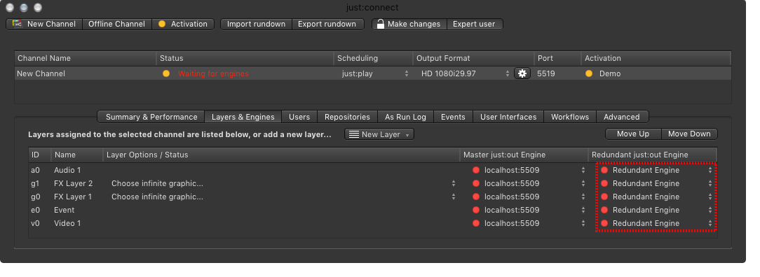 13.23 Assigning An Engine To A Channel Using 2N Redundancy (v2.0) screenshot
