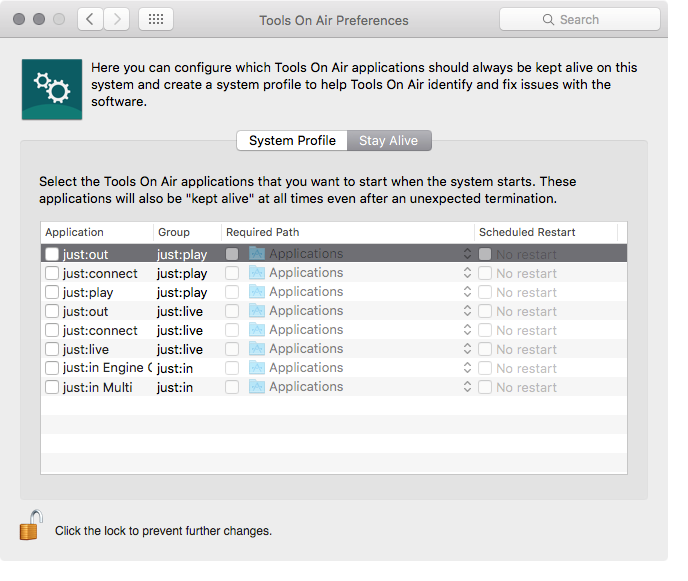 14.2 TOA Preference Pane: Stay Alive (v2.0) screenshot 1