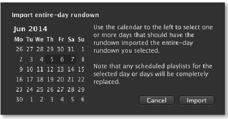 17.2 Export And Import Of Full Day Rundowns (v2.0) screenshot 3