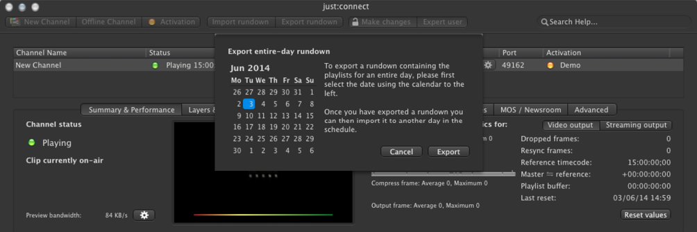 17.2 Export And Import Of Full Day Rundowns (v2.0) screenshot 1