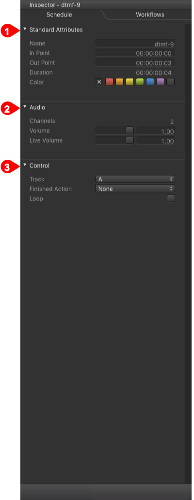 4.14 Inspector: Audio Specific Attributes (v2.0) screenshot