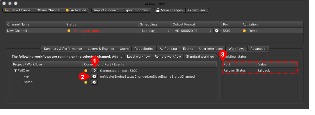 13.32 Workflows - failover:control (v2.0) screenshot 2