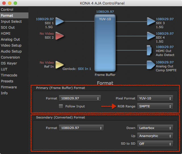 4.1 AJA Devices (v2.5) screenshot 2