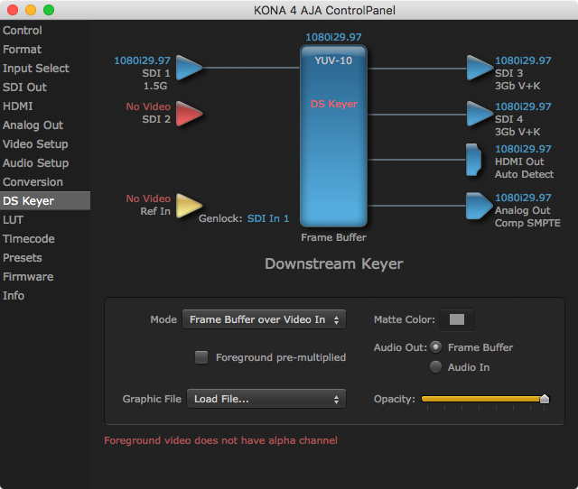 5.2 DSK-based Switch to Live Configuration (AJA only) (v2.5) screenshot 2
