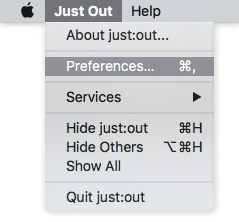 8. just:out (v2.5) screenshot 3