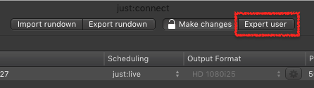 11. just:connect User Interface Overview (v2.5) screenshot 3