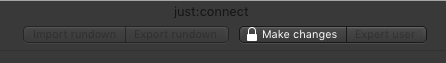 11. just:connect User Interface Overview (v2.5) screenshot 1