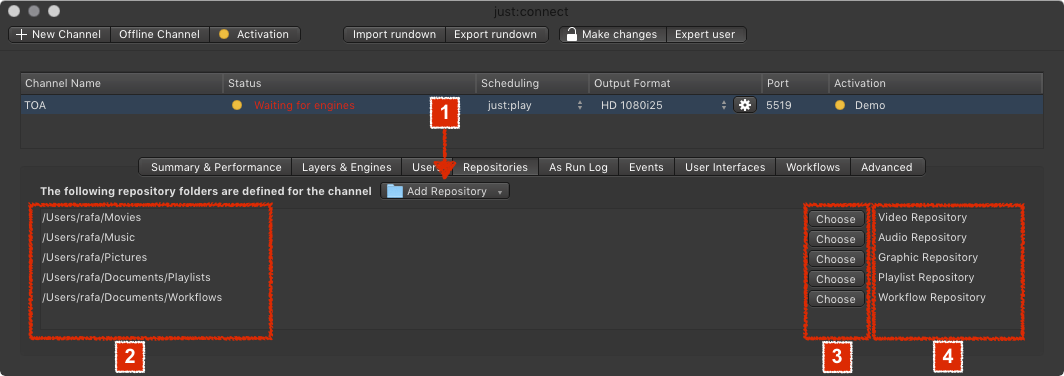 12.4 Repositories (v2.5) screenshot