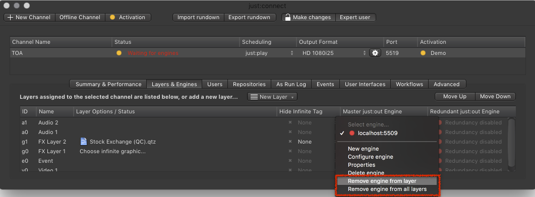 13.16 Assigning, Removing or Changing Engines from Layers (v2.5) screenshot 3