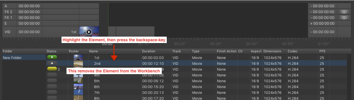 6.3 Working with the Workbench (v2.5) screenshot 4
