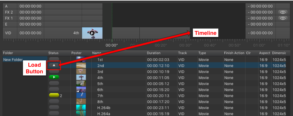 6.8 Loading & Removing Elements to/from the Timeline (v2.5) screenshot 1