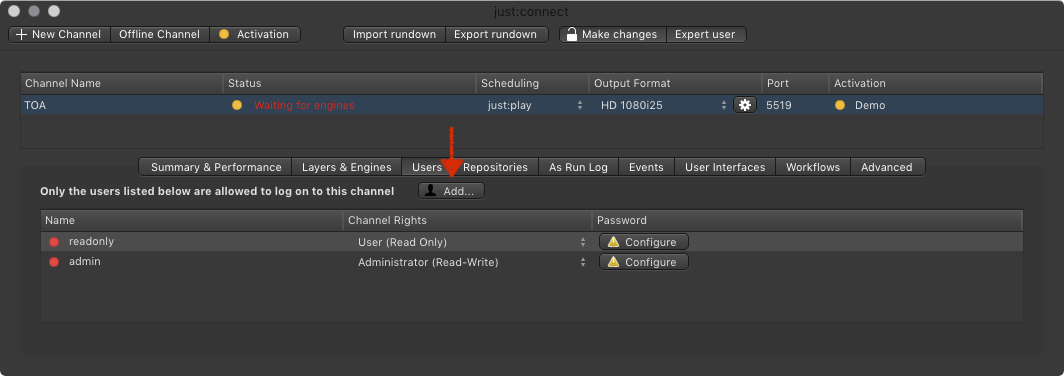 13.19 Administrating TOA Users (v2.5) screenshot 2