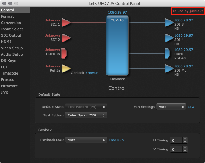 4. Video Device Configuration (v3.0) screenshot