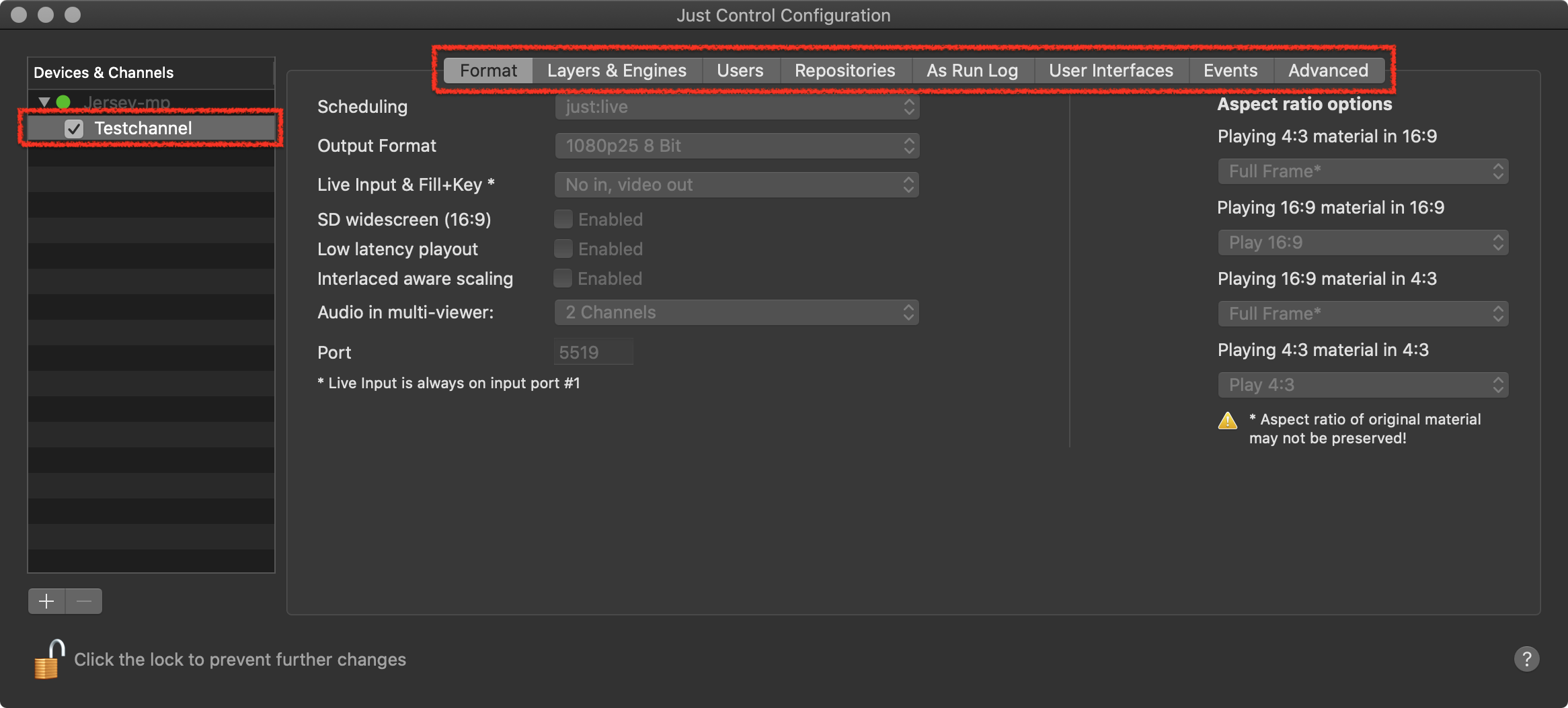 11. Just Control Configuration Window Overview & Preferences (v3.0) screenshot 5